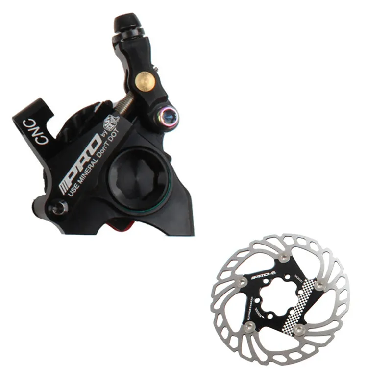 rear and Disc Black IIIPRO двусторонние механические Кабельные дисковые тормоза плоские дорожные зажимы двусторонние тормоза с дисками 140 мм абсолютно - Цвет: rear and Disc Black