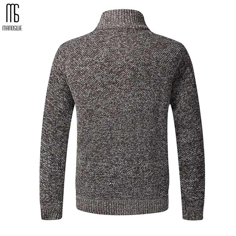 Мужской повседневный трикотажный кардиган Manoswe теплый плотный приталенный