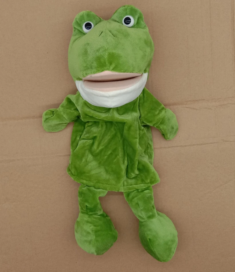 Cute plushies Hand Puppets Animal theater muppets sock puppet babies adult Kid Gifts hand doll telling story toy frog dog pig images - 6