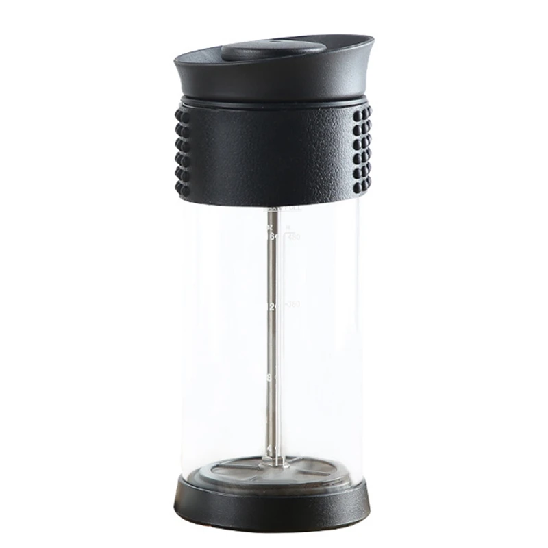 

French Press Coffee Maker,with Filtration System,Heat Resistant Glass Coffee Pot,for Cafetiere/Home,480ML