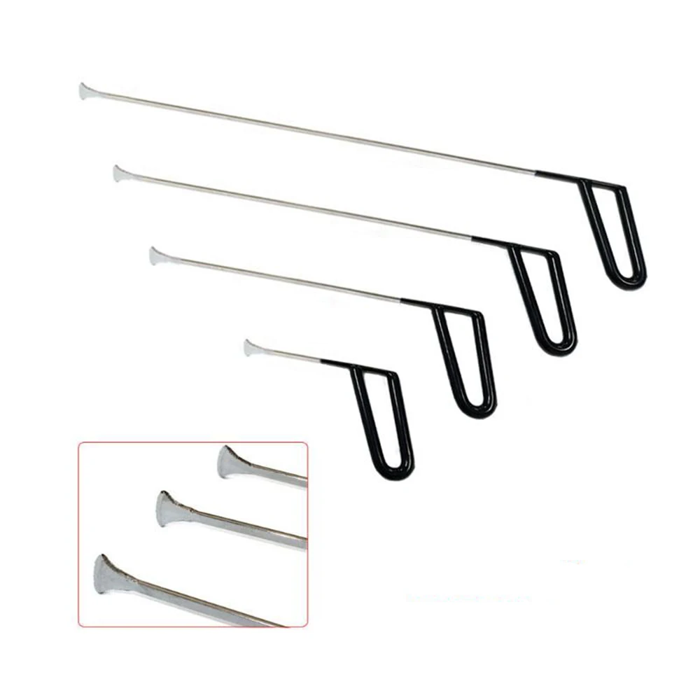 barato Pdr Dent Repair Tools Gancho Conjunto De Remoção De Granizo Paintless Dent Repair E Carro Removedor Cabeça Plana Gancho Hastes Conjunto Dent Mestre