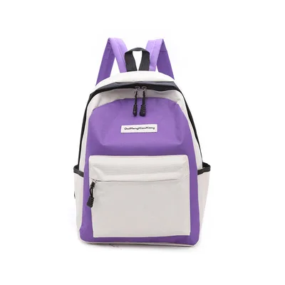 

College wind bag new edition fashion color double back large capacity leisure backpack free shipping