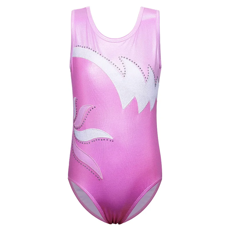 B208Pink BAOHULU/Новинка года; гимнастическое трико для девочек; Профессиональный балерина; балетное трико для выступлений; детский балетный танцевальный комбинезон - Цвет: B208Pink