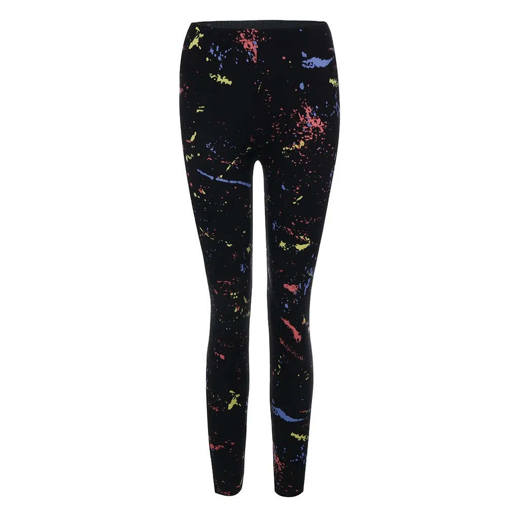 Fashion Women's Multicolor Print Hip Tightness Exercise Running Pants High Waist Run Fitness Push Up hot sale | Женская одежда