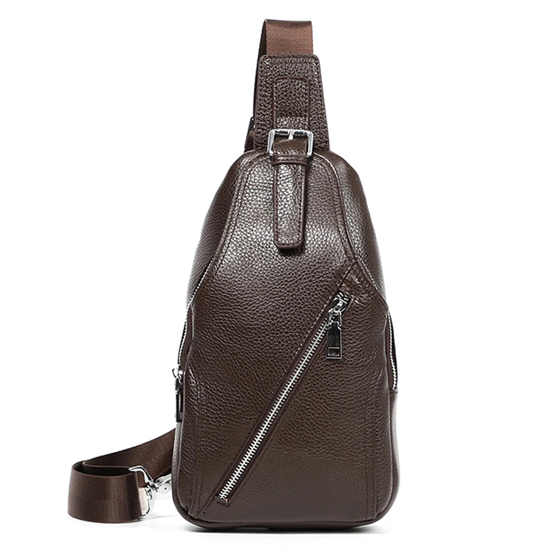 Сумка на плечо из натуральной кожи винтажная Мужская сумка воловьей нагрудные