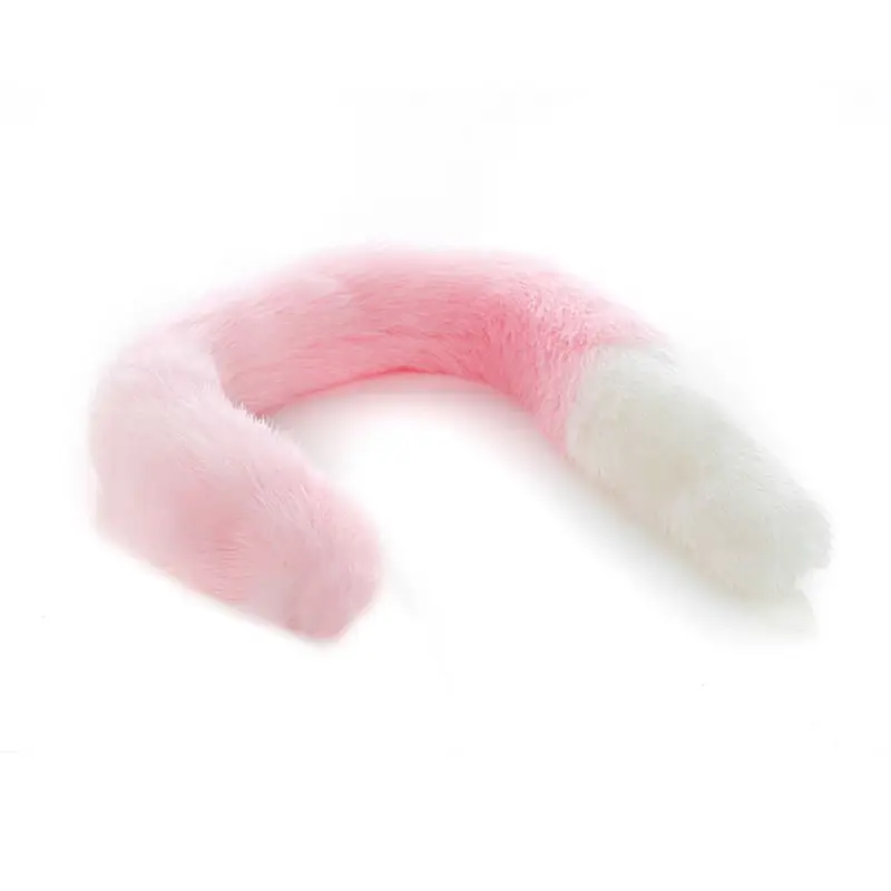 Металлическая Анальная пробка пушистая из искусственного лисьего хвоста