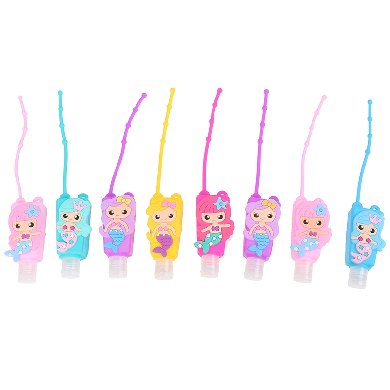 30ml Embossed Cute Colored Cartoon Owl Shape Silicone Mini Hand Sanitizer Detachable Cover Travel Portable Refillable Bottle | Дом и сад