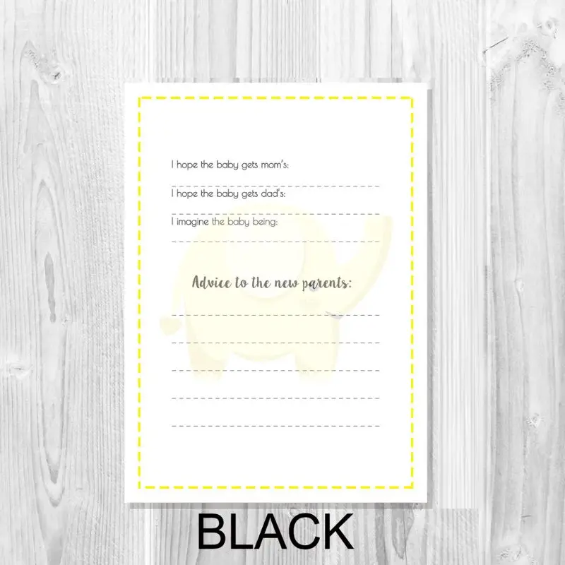 

10 Pack Baby Shower Prediction Advice Cards - Baby Shower Games Gender Neutral G99C