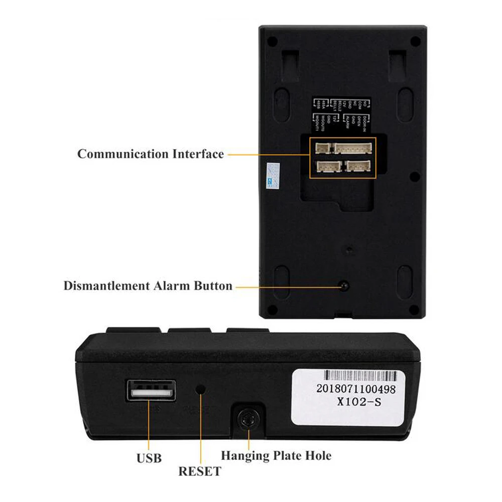 Устройство для распознавания лица с Биометрическим отпечатком пальца и