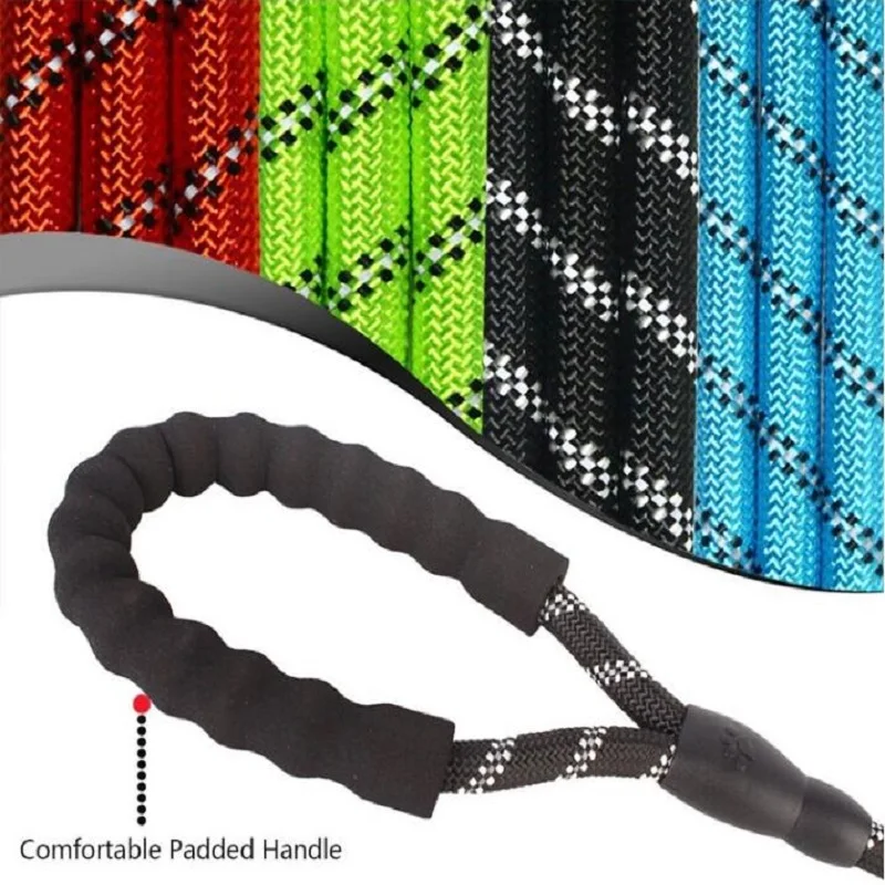 Бесплатная доставка Светоотражающий Поводок для больших собак нейлоновая