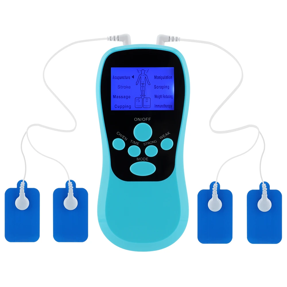 

Blue Screen Dual-output Massage Physiotherapy Digital Meridian Massage Device Instrument Pulse Cervical Spine Shoulder and Neck