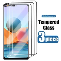 3pcs protective glass for xiaomi mi 10t poco f3 x3 m3 pro redmi 5 plus note 9s 9t 9c nfc 5 5a 4x 4a 4 glas screen protector film