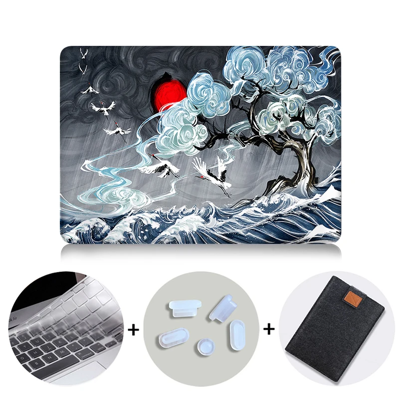 Чехол MTT для ноутбука Macbook Air Pro retina 11 12 13 15, жесткий чехол с сенсорной панелью для mac book Pro 13,3, 15,4 дюймов, сумка для ноутбука - Цвет: MB12