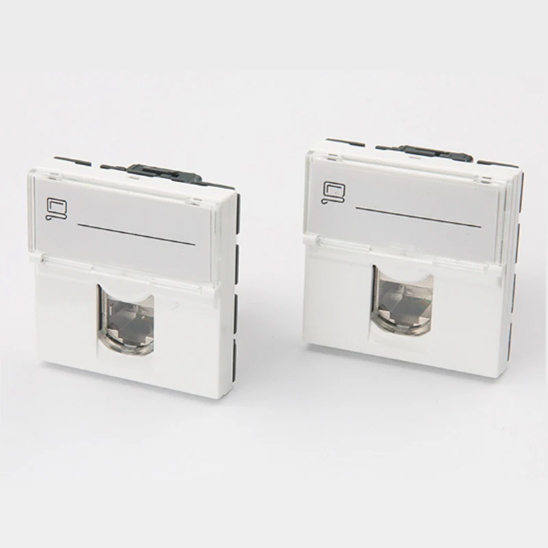 10 шт. поворотный Экранированный модуль Legrand style CAT6A RJ45 FTP keystone французский 76576 |