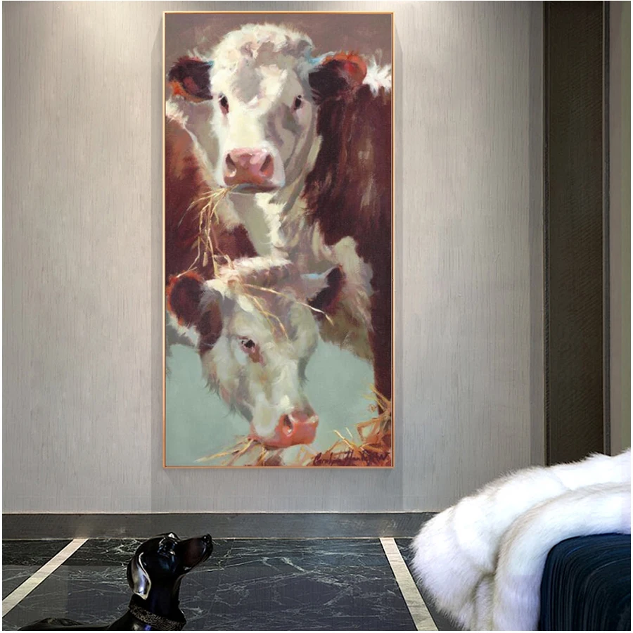 

cow Pictures Diy diamond painting full drill animal diamond embroidery mosaic painting needlework canvas painting farm decor
