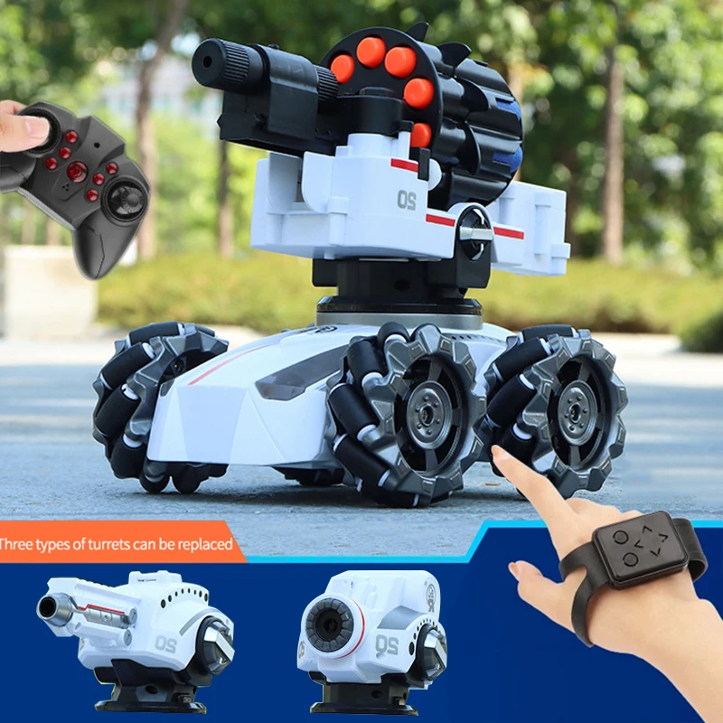 

RC Car Tank Toys Remote Controlled Car Tank Electric Gesture RC Car Remote Control Water Bomb Tank Bubble Toy for Children Kids