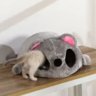 Подстилка для кошек из кораллового флиса, спальный мешок для щенков, маленьких собак, коврик для кошек, мягкая теплая подстилка для питомцев