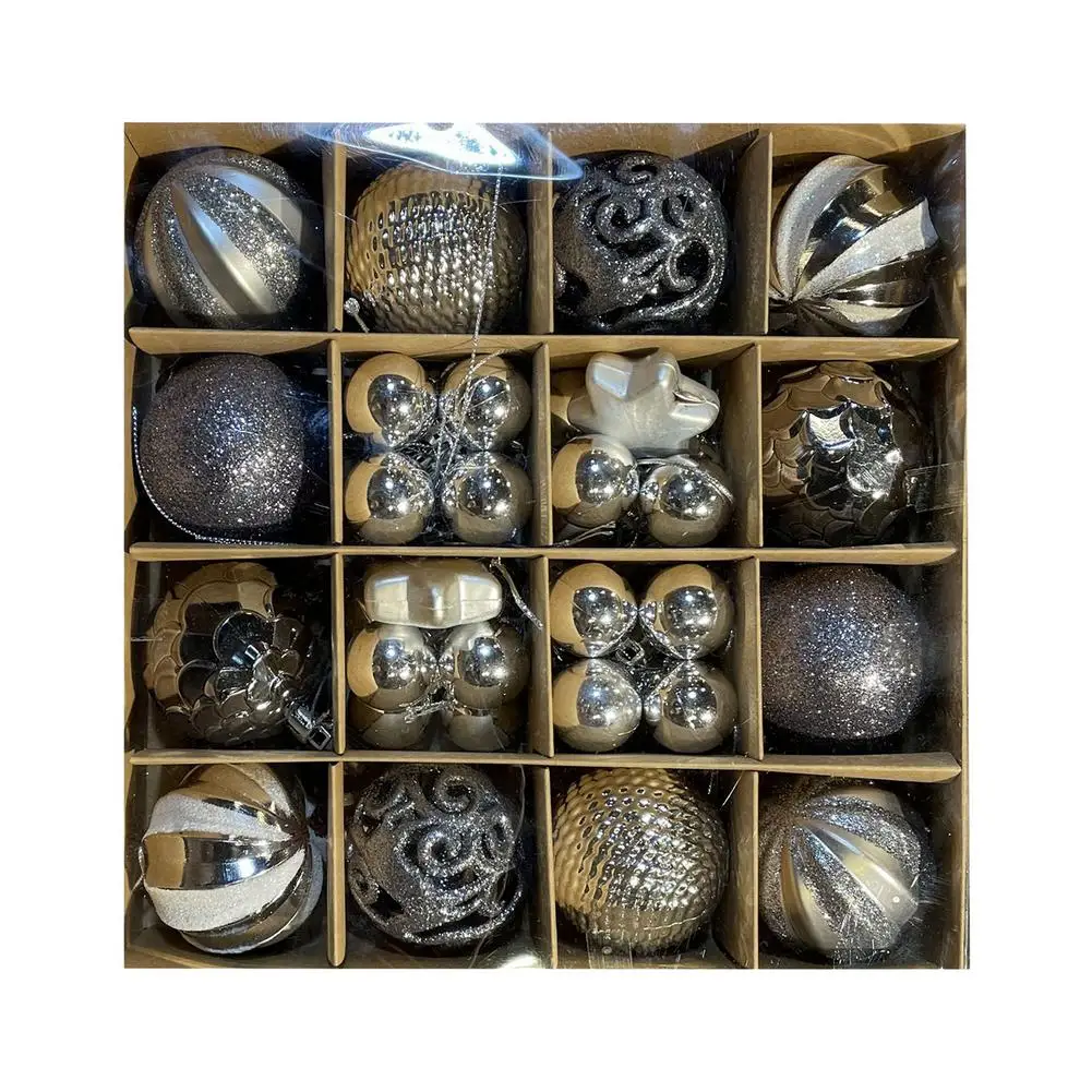 

42-Pack Christmas Ball Ornaments Hang Tree Ornament Assortment Set with Reusable Gift Package for Holiday Wedding Party Decorat