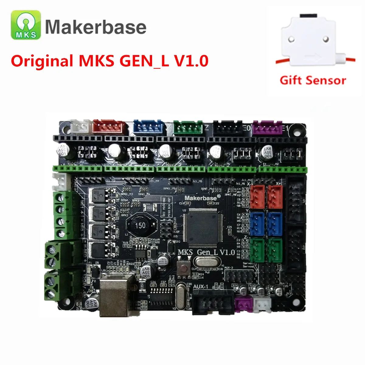 3d printer 8-bit control plate original MKS GEN L V1.0 panel GEN_L V1.0 motherboard Tevo 3d printer parts Marlin open source