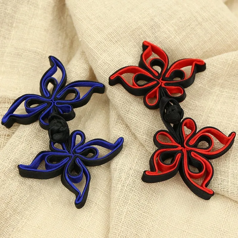 Пуговицы с полыми цветами ручной работы 1 пара винтажные китайские пуговицы