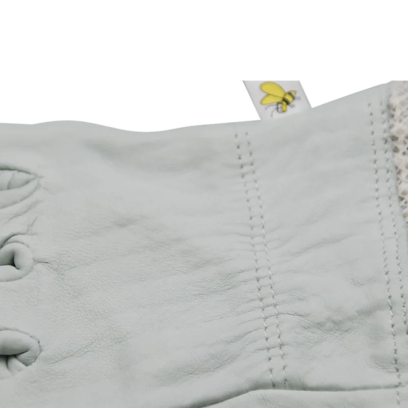 Перчатки для пчеловодства белые перчатки из овчины с трехслойной сеткой