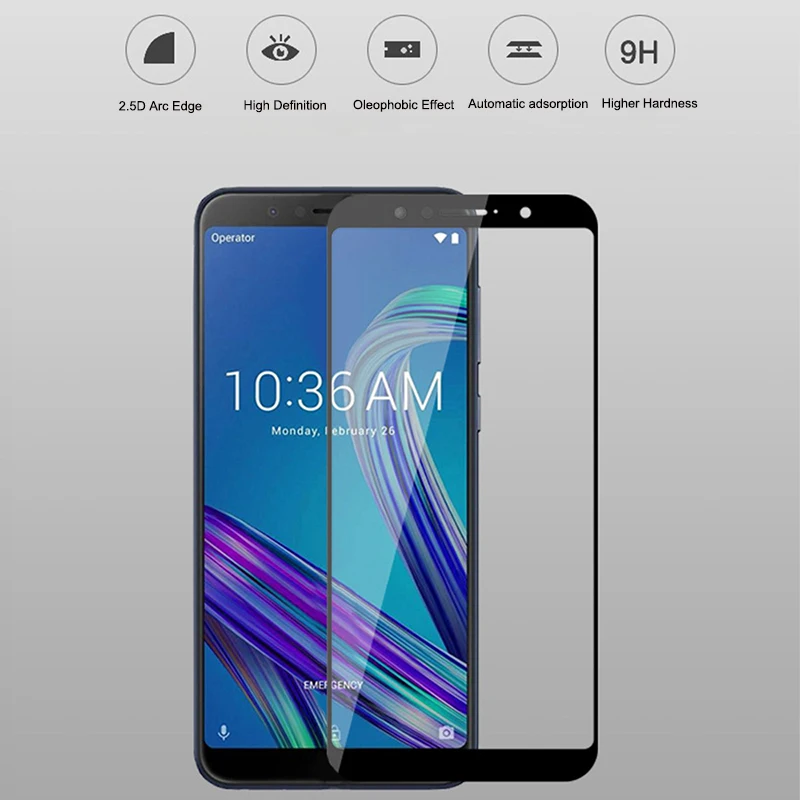 Стекло с полным покрытием для SAMSUNG J4 J6 J8 Plus 2018 закаленное стекло полная протекция