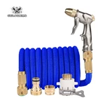 Водяной пистолет 25ft-100ft, выдвижной садовый шланг для мойки автомобилей под высоким давлением, с европейской вилкой