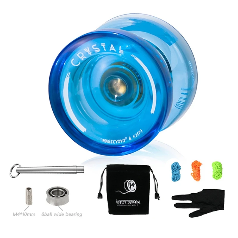 

MAGICYOYO K2P Responsive ABS Yoyos for Kids Beginner Yoyo with Gloves Short Puller Rope Storage Bag