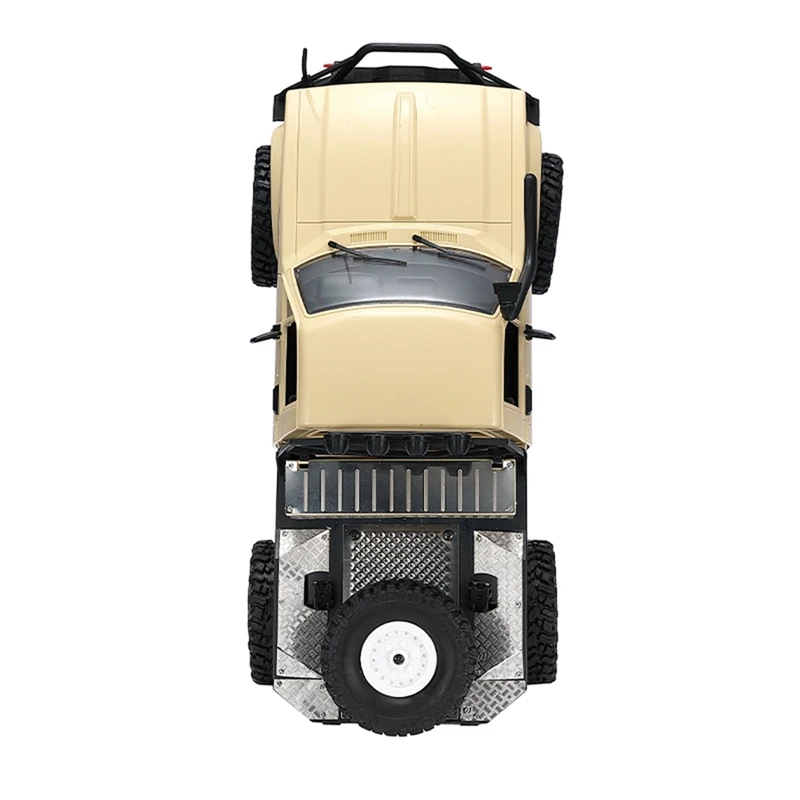 

for WPL C14 Metal Rear Trunk Tool Box Decorative Board Anti-Slip Skid Plate 1/16 RC Car Upgrade Accessories Parts