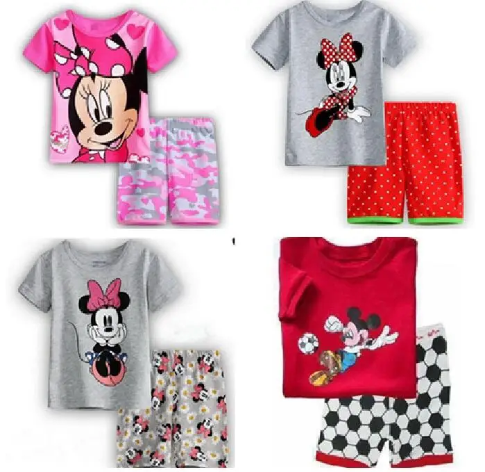 Детская летняя Пижама с коротким рукавом и шортами|Комплекты пижам| |