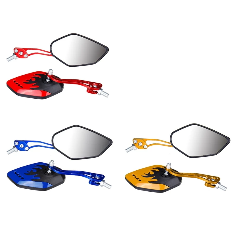 

2 шт./компл., универсальные зеркала заднего вида для мотоцикла, мотоциклетные зеркала с поворотом на 360 градусов, боковые зеркала для скутера ...