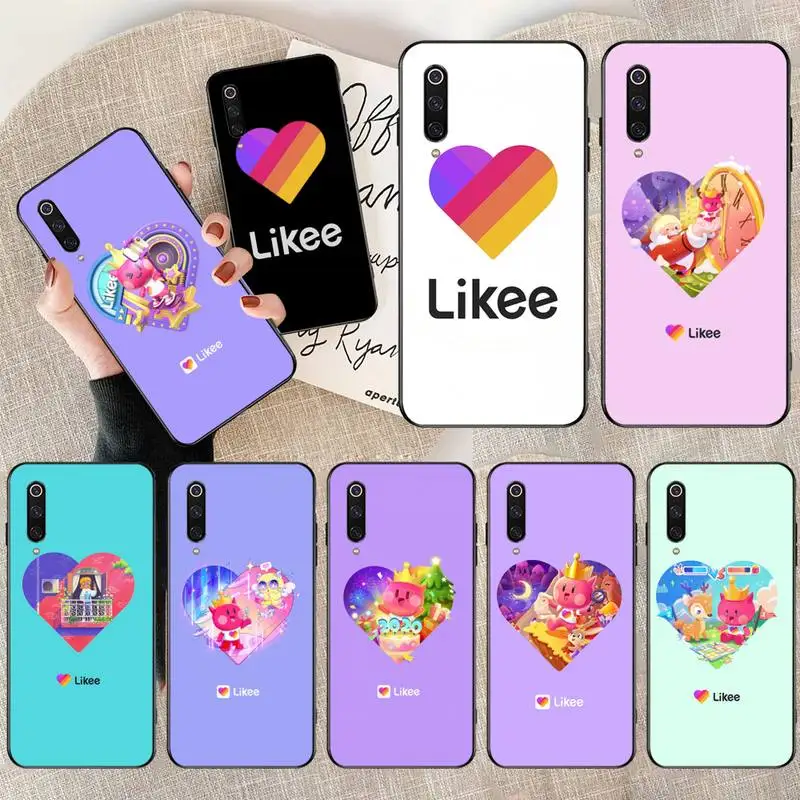 CUTEWANAN Cute Love Likee черный чехол из ТПУ для телефона Xiaomi Mi10 10Pro 10 lite Mi9 9SE 8SE Pocophone F1 Mi8