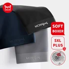 MiiOW, 3 предмета, мужское нижнее белье-боксер из органического хлопка, бесшовные антибактериальные трусы, боксеры, мужские трусы-боксеры, L-5XL, 2022, новинка
