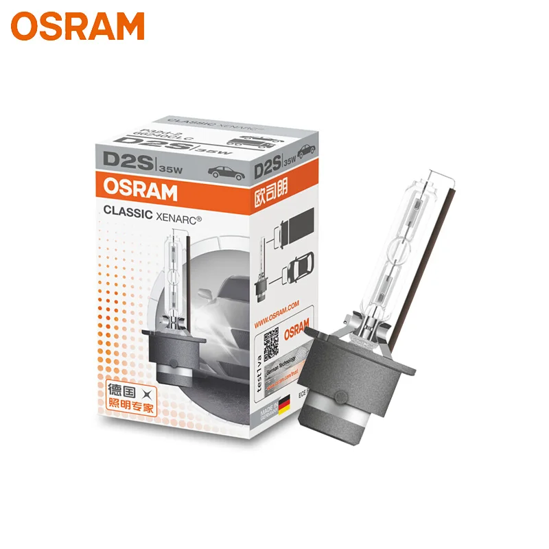 OSRAM D2S 66240CLC Xenon HID Классические Оригинальные ксеноновые фары для автомобиля 12 в 35 Вт 4200 к стандартный белый свет авто Подлинная лампа, 1x