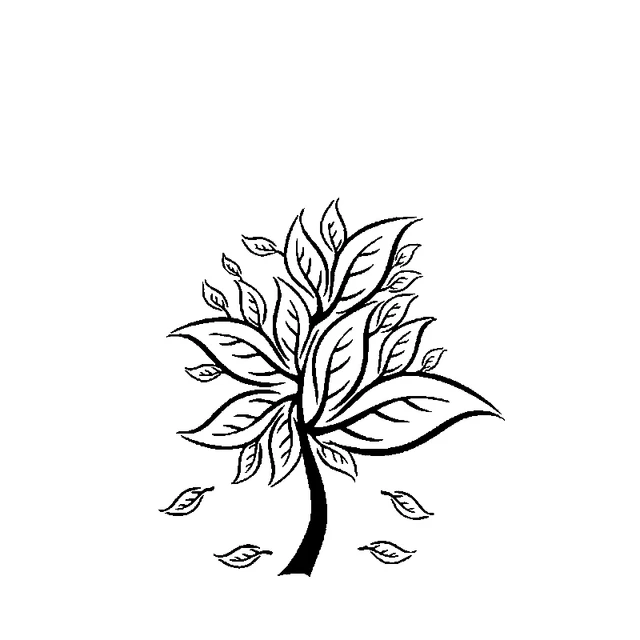 

14.8CM*16.2CM Design And Decoration Of Trees Car Sticker Vinyl Decal Black/Silver