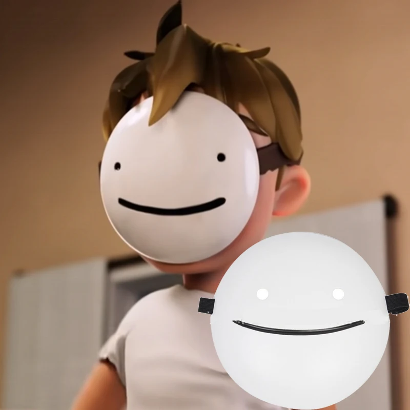 Маски на Хэллоуин мечты косплей маски Мультяшные аниме белые с улыбкой шлем