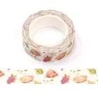 10 шт.лот 15 мм * 10 м благодарение Тыква виноград желтые орехи благодарная Маскировочная декоративная Маскировочная Лента Скрапбукинг дизайнерская маска