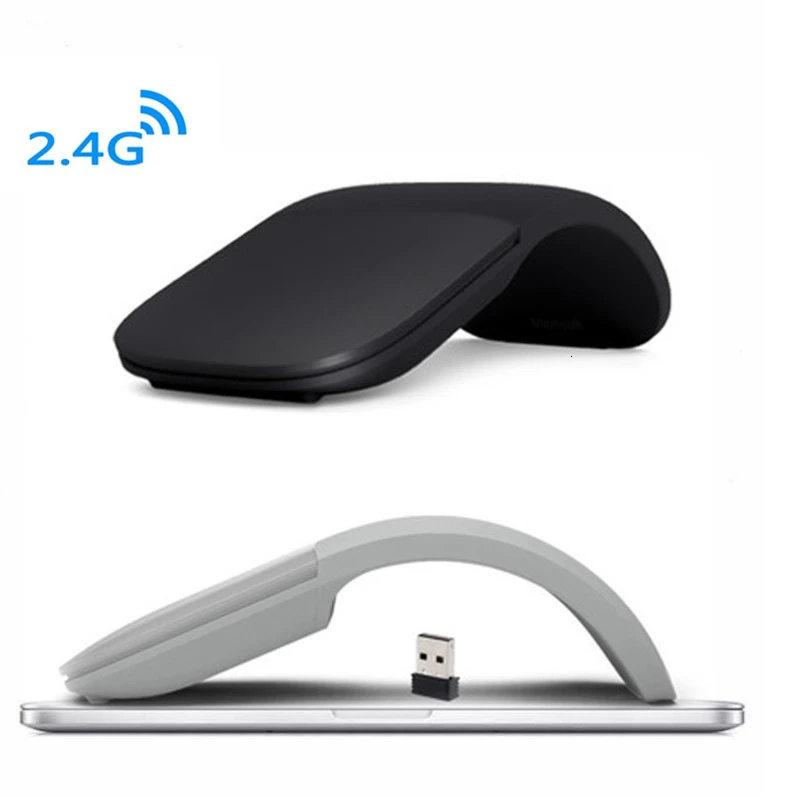 

Wireless Silent USB Mouse Arc Touch Computer Mouse Usb Laser Noiseless PC Mause Foldable Folding Office Mice For Apple Microsoft