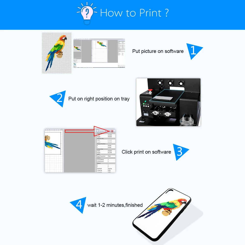 Colorsun автоматический A4 УФ принтер чехол для телефона планшетный Светодиодный