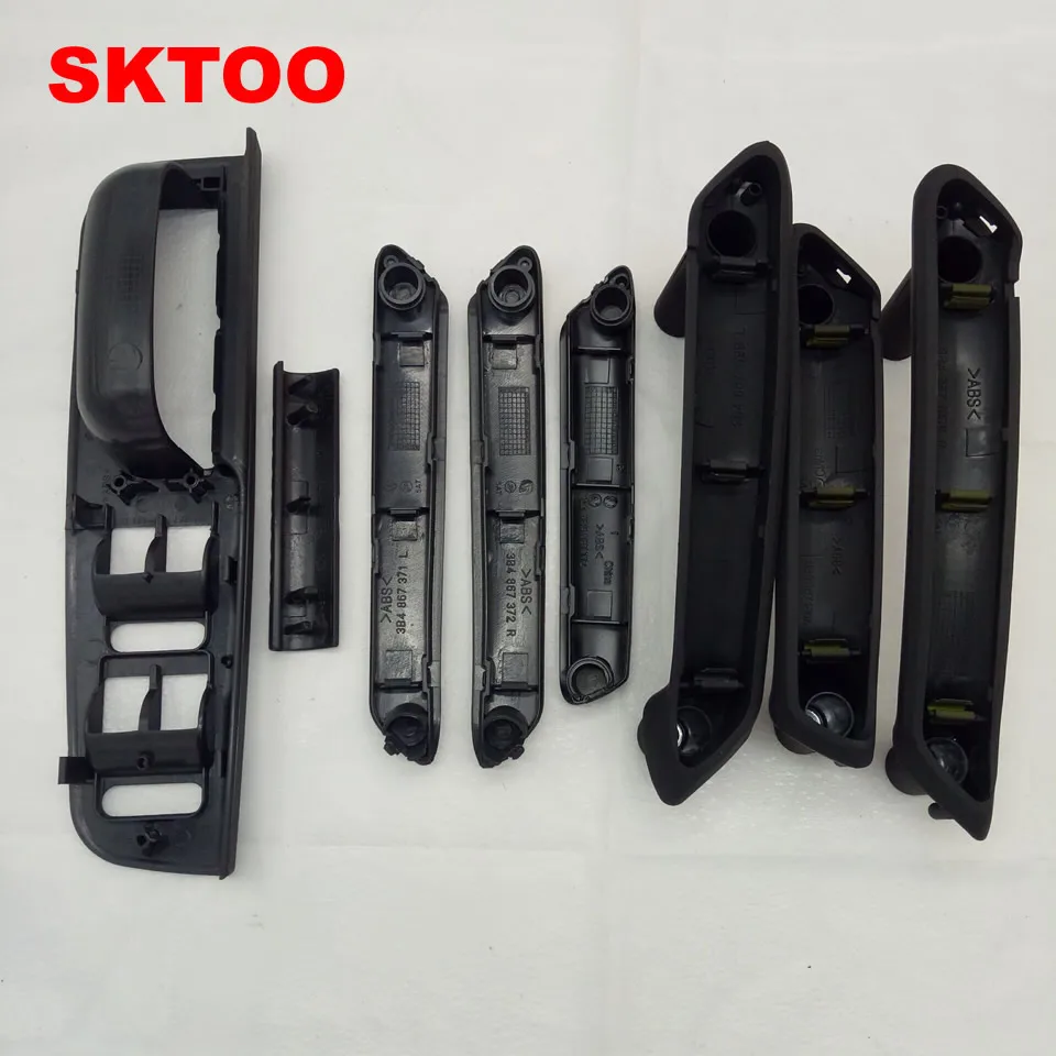 8 шт./компл. черная Межкомнатная дверная ручка с отделкой для Volkswagen Passat B5