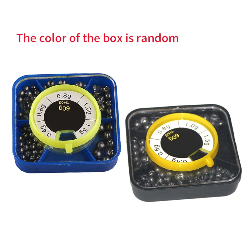 5 размеров круглый для рыболовного грузила набор рыболовные Вес рыболовное
