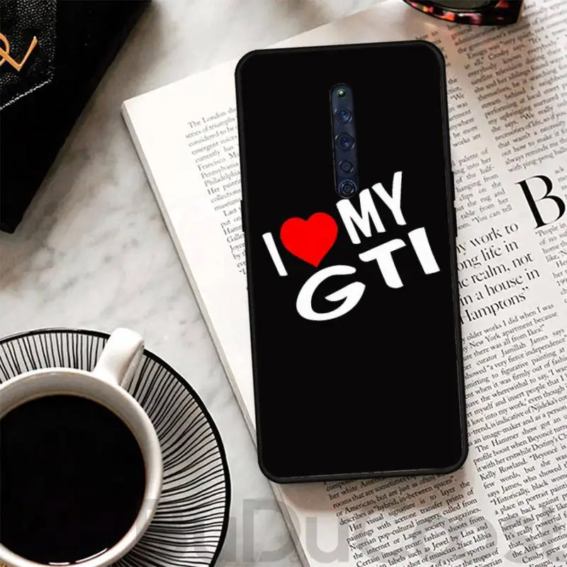 

Phone Case For Oppo Reno2 Z 2Z A1k 3s 71 83 Realme5 XT R9S Plus 15 17 Pro F11 11pro German Sports Car GTI
