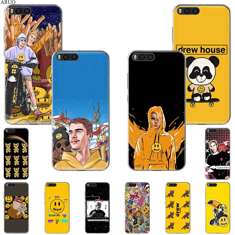 Брендовый чехол для телефона Drew House Justin Bieber Xiaomi Mi A1 6x A2 5x mix3 Max2 Black Shark 3 2 Redmi 10x GO Y2 S2