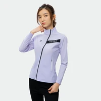 2021 netls golf autumn ladies golf jacket fashionable style diagonal zipper elastic ladies golf wear