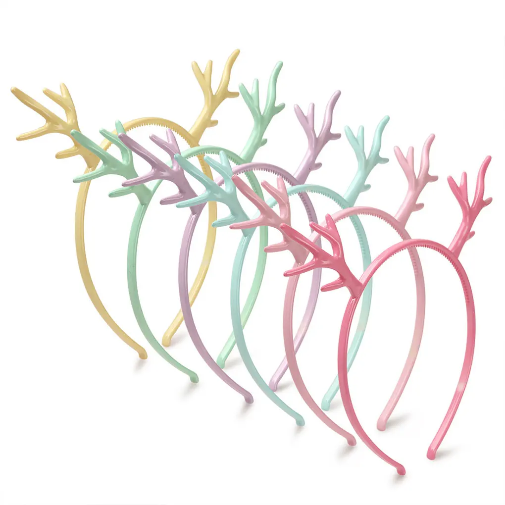 12 шт./компл. Детская повязка на голову с оленями для девочек вечерние обручи