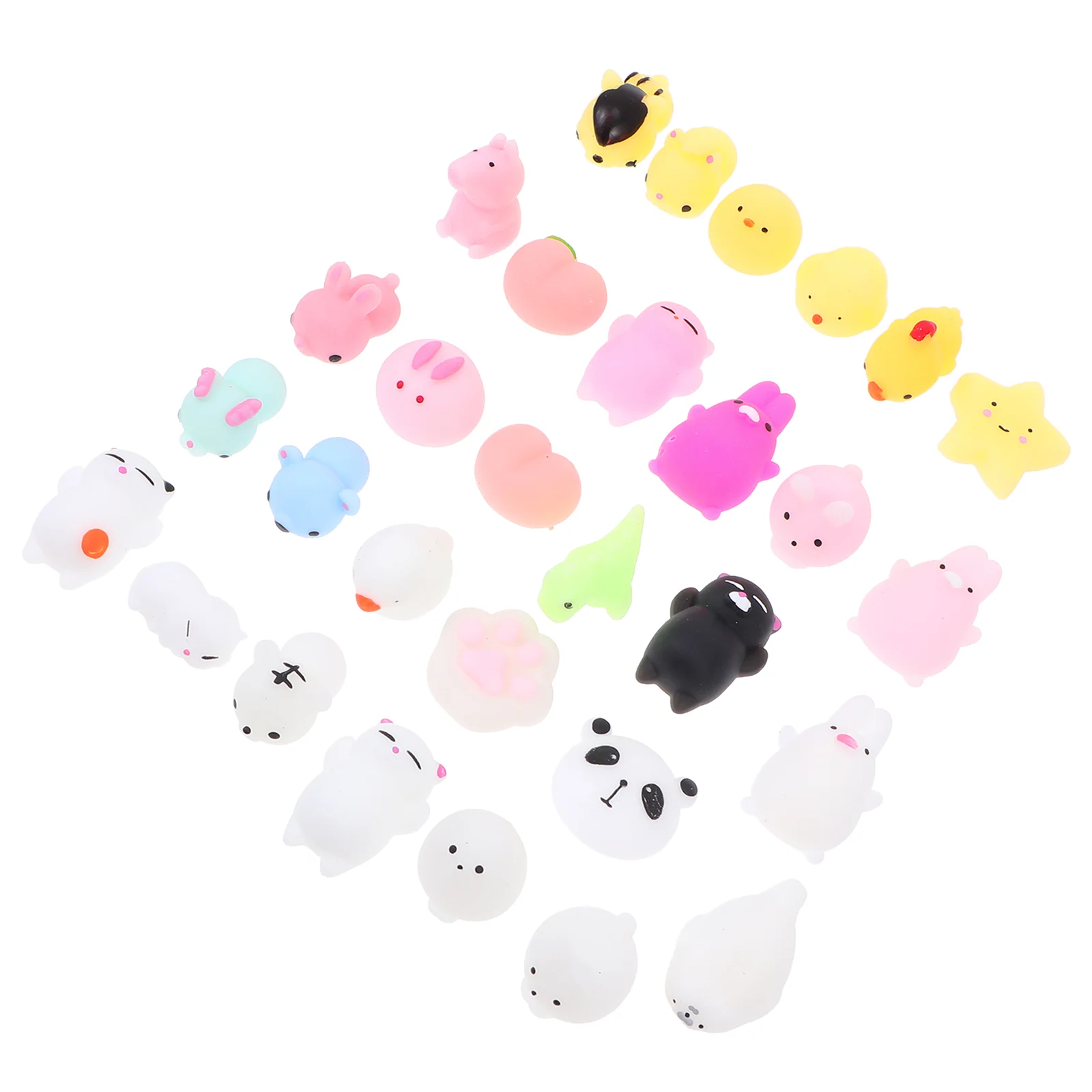 

30pcs Cartoon Squeeze Toys Lovely-Designed Fidget Relief Toys (Random Style)