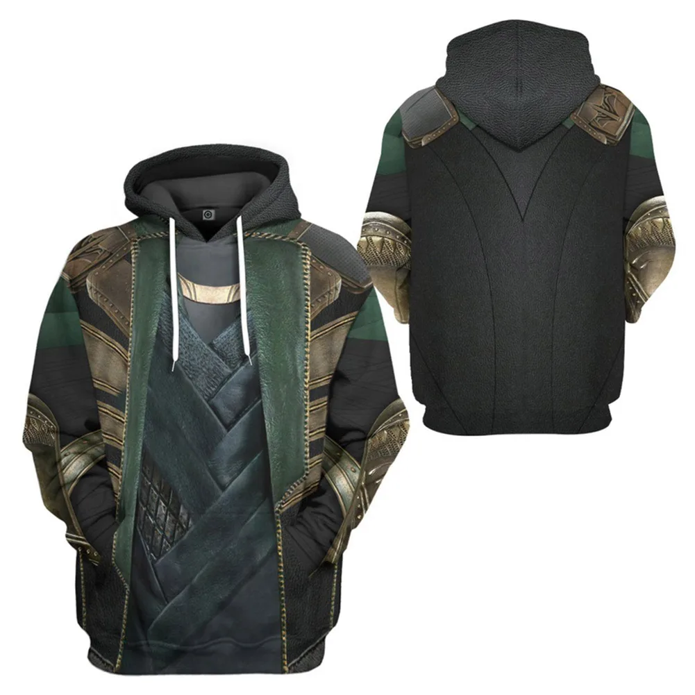 

Loki Cosplay Hoodie 3D Printed Adult Sweatshirt Casual Pullover
