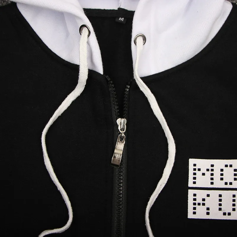 Толстовка с капюшоном в стиле унисекс Danganronpa свитшот повседневная куртка верхняя