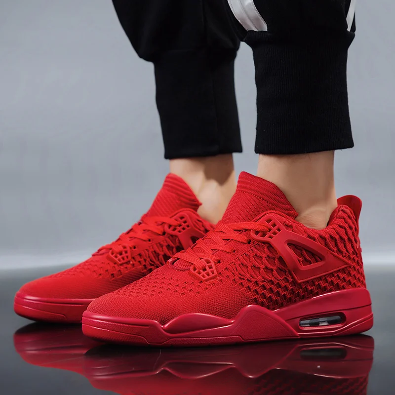 Зимняя Мужская дышащая повседневная обувь высокое качество нескользящие