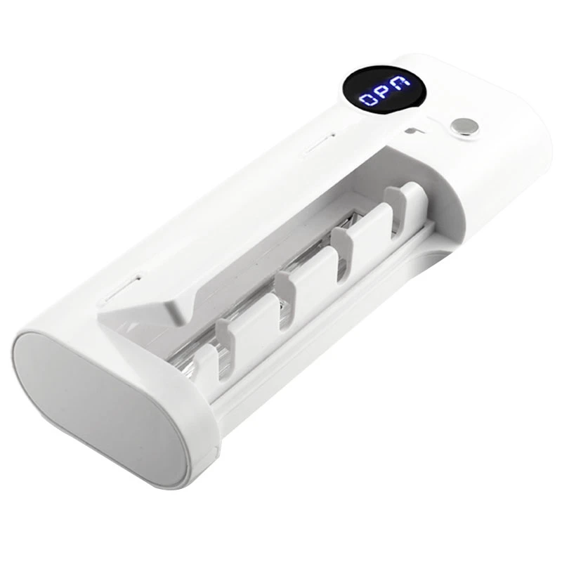 

Smart Induction UV Light Toothbrush Holder Box Toothbrush Cleaner Toothpaste Dispenser Wall Mount